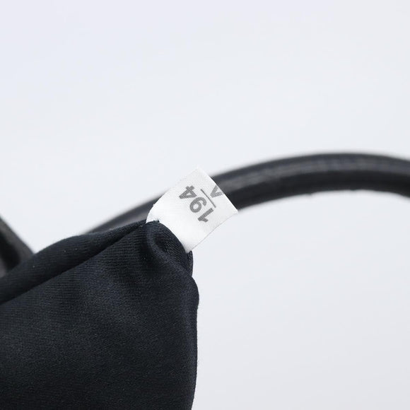 Miu Miu Matelasse Hand Bag Leather 2way Black Gold Auth 210009