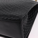 Bally Chain Shoulder Bag Leather Black Gold Auth 210010-16