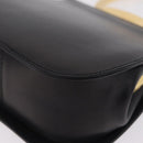 Salvatore Ferragamo Hand Bag Leather Black Gold Auth 210011V-11