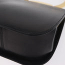Salvatore Ferragamo Hand Bag Leather Black Gold Auth 210011V-13