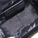 Salvatore Ferragamo Hand Bag Leather Black Gold Auth 210011V-16