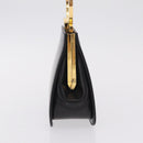 Salvatore Ferragamo Hand Bag Leather Black Gold Auth 210011V-4