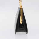 Salvatore Ferragamo Hand Bag Leather Black Gold Auth 210011V-5