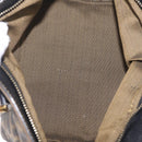 FENDI Zucca Canvas Hand Bag Black Brown Auth 210012-18