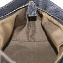 FENDI Zucca Canvas Hand Bag Black Brown Auth 210012-19