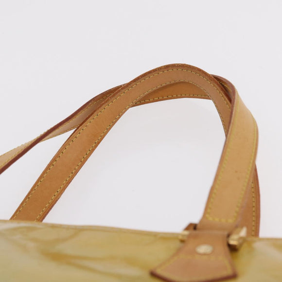 LOUIS VUITTON Monogram Vernis Houston Hand Bag Gris M91053 LV Auth 210014