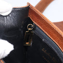 Salvatore Ferragamo Shoulder Bag Leather Brown Gold Auth 210018A-23