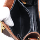 Salvatore Ferragamo Shoulder Bag Leather Brown Gold Auth 210018A-24