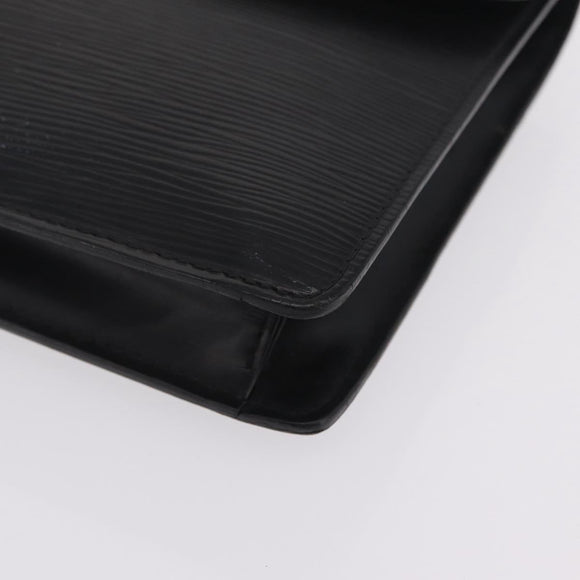 LOUIS VUITTON Epi Montaigne 27 Clutch Bag Black M52652 LV Auth 210021