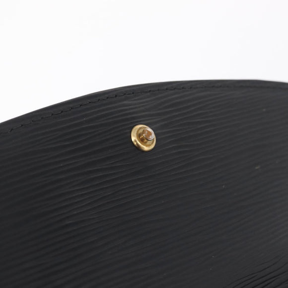 LOUIS VUITTON Epi Montaigne 27 Clutch Bag Black M52652 LV Auth 210021