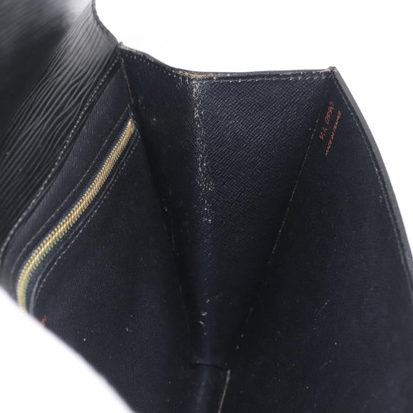 LOUIS VUITTON Epi Montaigne 27 Clutch Bag Black M52652 LV Auth 210021