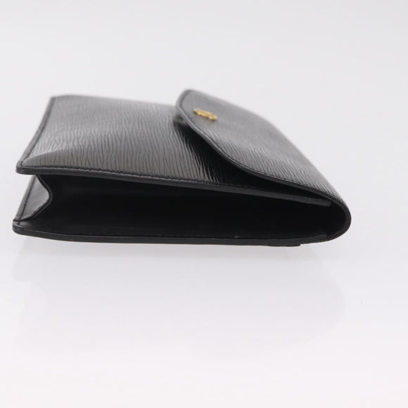 LOUIS VUITTON Epi Montaigne 27 Clutch Bag Black M52652 LV Auth 210021