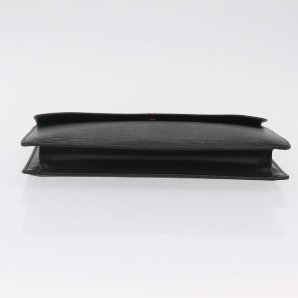 LOUIS VUITTON Epi Montaigne 27 Clutch Bag Black M52652 LV Auth 210021
