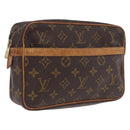 LOUIS VUITTON Monogram Compiegne 23 Clutch Bag M51847 LV Auth 210022-1