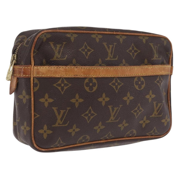LOUIS VUITTON Monogram Compiegne 23 Clutch Bag M51847 LV Auth 210022