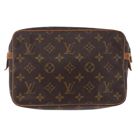 LOUIS VUITTON Monogram Compiegne 23 Clutch Bag M51847 LV Auth 210022