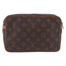 LOUIS VUITTON Monogram Compiegne 23 Clutch Bag M51847 LV Auth 210023-3