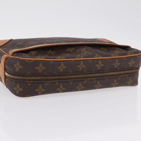 LOUIS VUITTON Monogram Compiegne 28 Clutch Bag M51845 LV Auth 210024