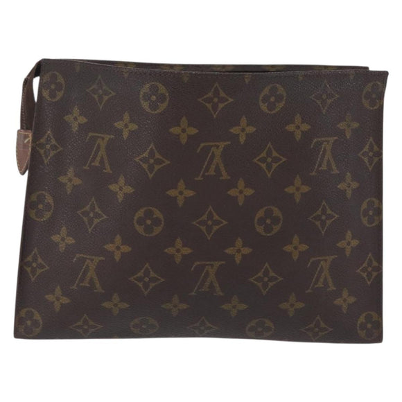 LOUIS VUITTON Monogram Poche Toilette 26 Pouch M47542 LV Auth 210027