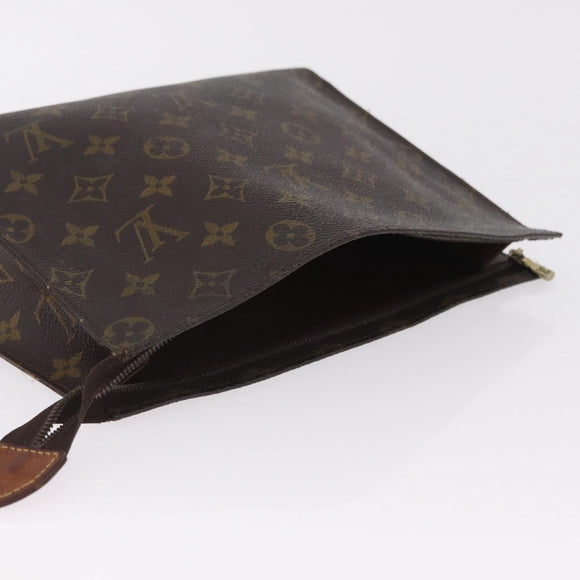 LOUIS VUITTON Monogram Poche Toilette 26 Pouch M47542 LV Auth 210027
