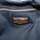 Miu Miu Hand Bag Vitellolux 2way Black Gold Auth 210028V-19