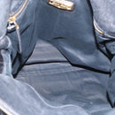 Miu Miu Hand Bag Vitellolux 2way Black Gold Auth 210028V-11