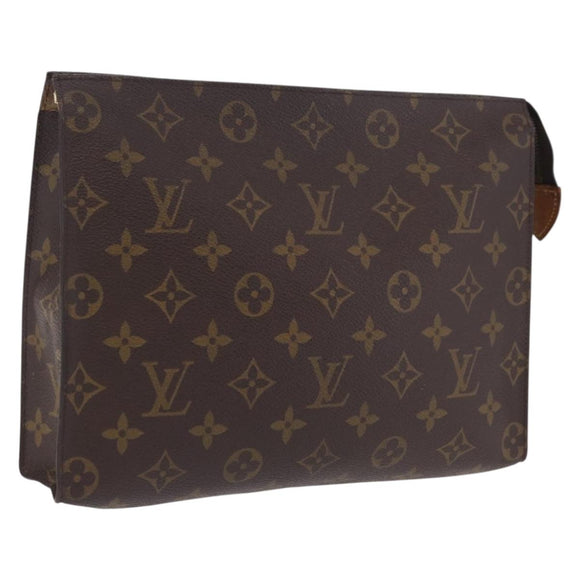 LOUIS VUITTON Monogram Poche Toilette 26 Pouch M47542 LV Auth 210030