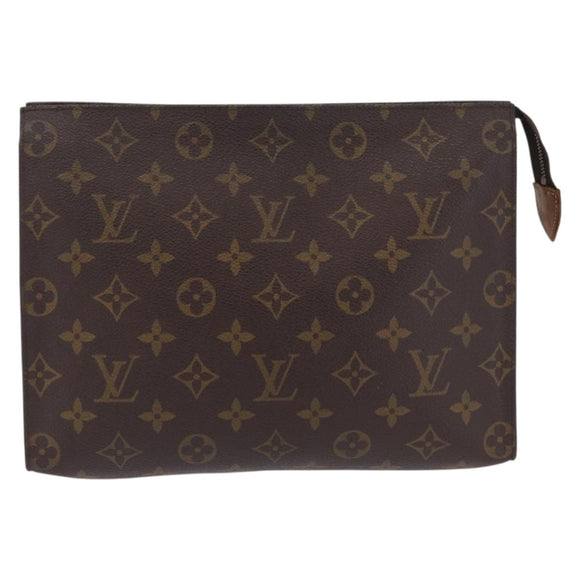 LOUIS VUITTON Monogram Poche Toilette 26 Pouch M47542 LV Auth 210030