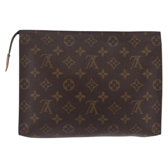LOUIS VUITTON Monogram Poche Toilette 26 Pouch M47542 LV Auth 210030