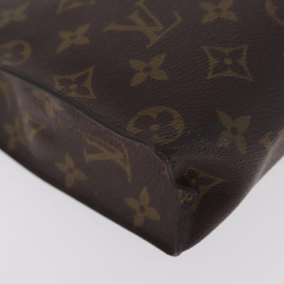 LOUIS VUITTON Monogram Poche Toilette 26 Pouch M47542 LV Auth 210030