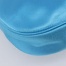 Balenciaga Leopolda Shoulder Bag Satin Blue Silver 792052 Auth 210035V-11