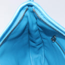 Balenciaga Leopolda Shoulder Bag Satin Blue Silver 792052 Auth 210035V-20