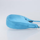 Balenciaga Leopolda Shoulder Bag Satin Blue Silver 792052 Auth 210035V-4