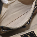 PRADA Hand Bag Vittero Dino Leather 2way Black Gold Auth 210036A-28