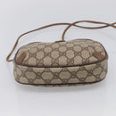 GUCCI GG Supreme Web Sherry Line Bag PVC Beige Gold 89 02 066 Auth 210037-9