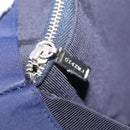 CHANEL Hand Bag Cotton jersey Navy Silver CC Auth 210038-22