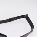CELINE Shoulder Bag Leather Black Gold Auth 210039-10
