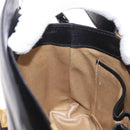 CELINE Shoulder Bag Leather Black Gold Auth 210039-29