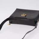 CELINE Shoulder Bag Leather Black Gold Auth 210039-8