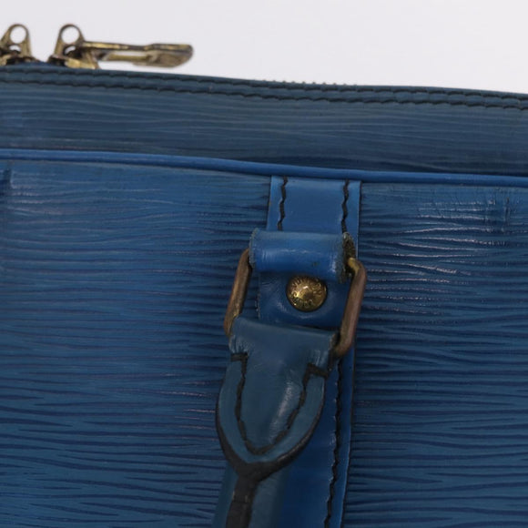 LOUIS VUITTON Epi Porte Documents Voyage Business Bag Blue M54475 LV Auth 210040