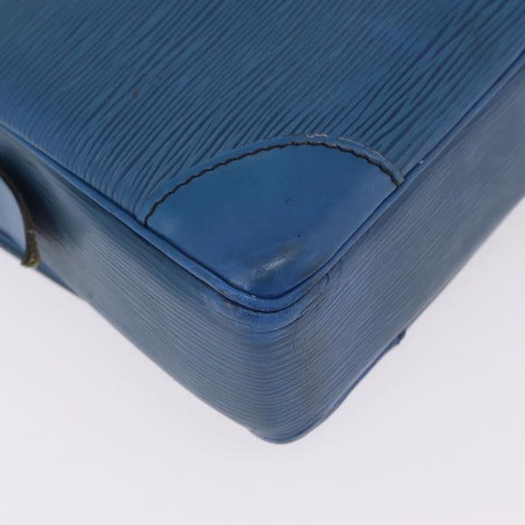LOUIS VUITTON Epi Porte Documents Voyage Business Bag Blue M54475 LV Auth 210040