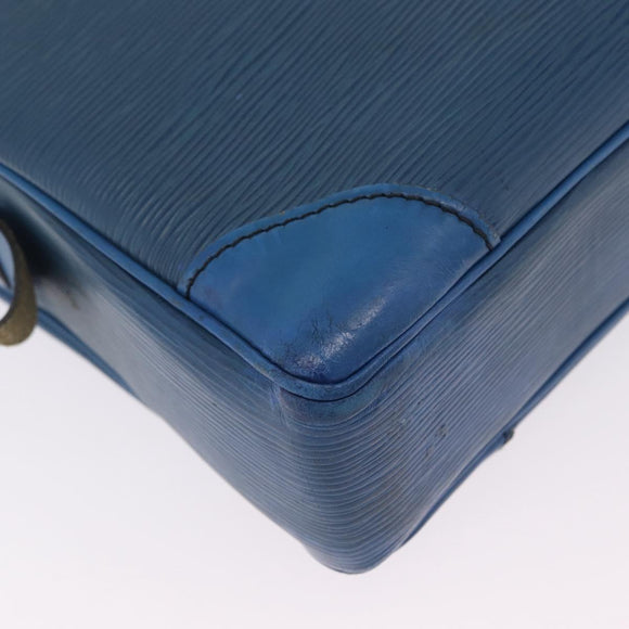 LOUIS VUITTON Epi Porte Documents Voyage Business Bag Blue M54475 LV Auth 210040