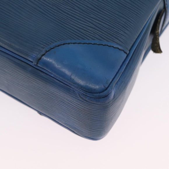 LOUIS VUITTON Epi Porte Documents Voyage Business Bag Blue M54475 LV Auth 210040