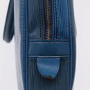 LOUIS VUITTON Epi Porte Documents Voyage Business Bag Blue M54475 LV Auth 210040-16