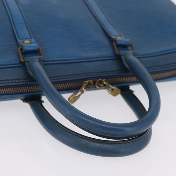 LOUIS VUITTON Epi Porte Documents Voyage Business Bag Blue M54475 LV Auth 210040