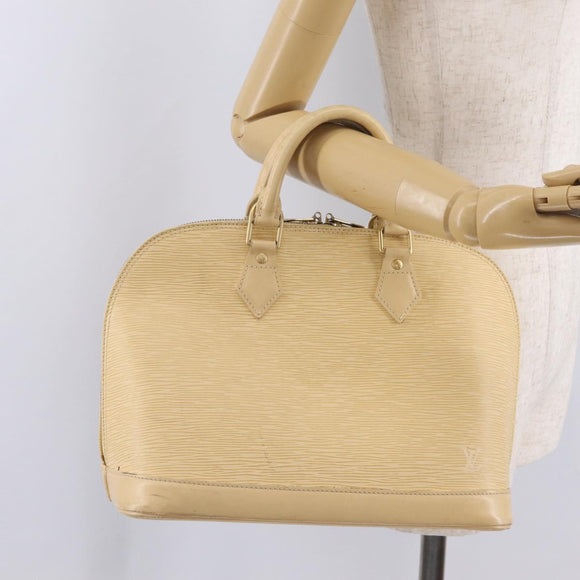 LOUIS VUITTON Epi Alma Hand Bag Vanilla M5214A LV Auth 210042
