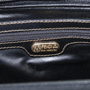 FENDI Zucca Canvas Hand Bag PVC 2way Black Brown Auth 210043-19