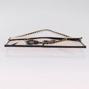 CHANEL Chain Shoulder Bag Canvas Pink Gold CC Auth 210045V-10