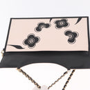 CHANEL Chain Shoulder Bag Canvas Pink Gold CC Auth 210045V-17