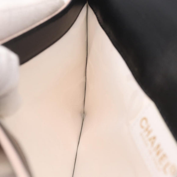CHANEL Chain Shoulder Bag Canvas Pink Gold CC Auth 210045V